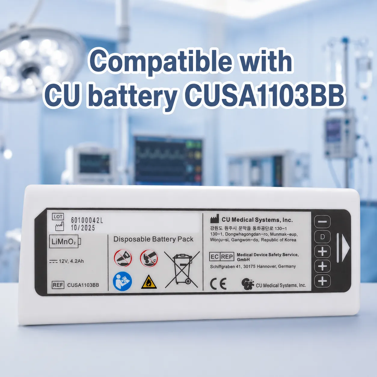 Compatible with CU battery CUSA1103BB