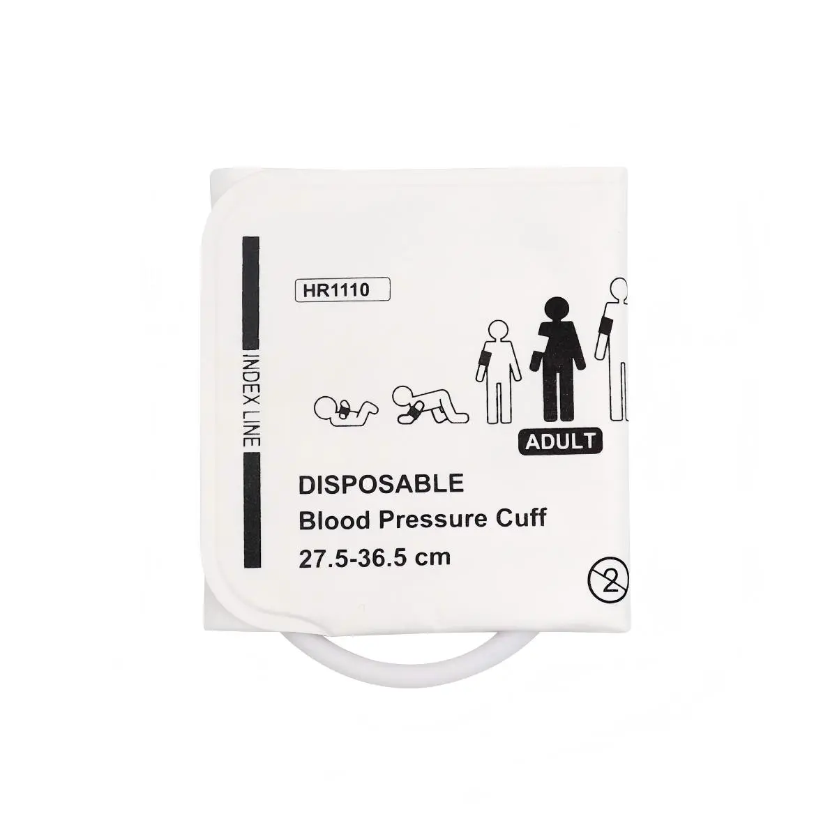 Factory Produced Disposable Blood Pressure Cuff with Multple sizes