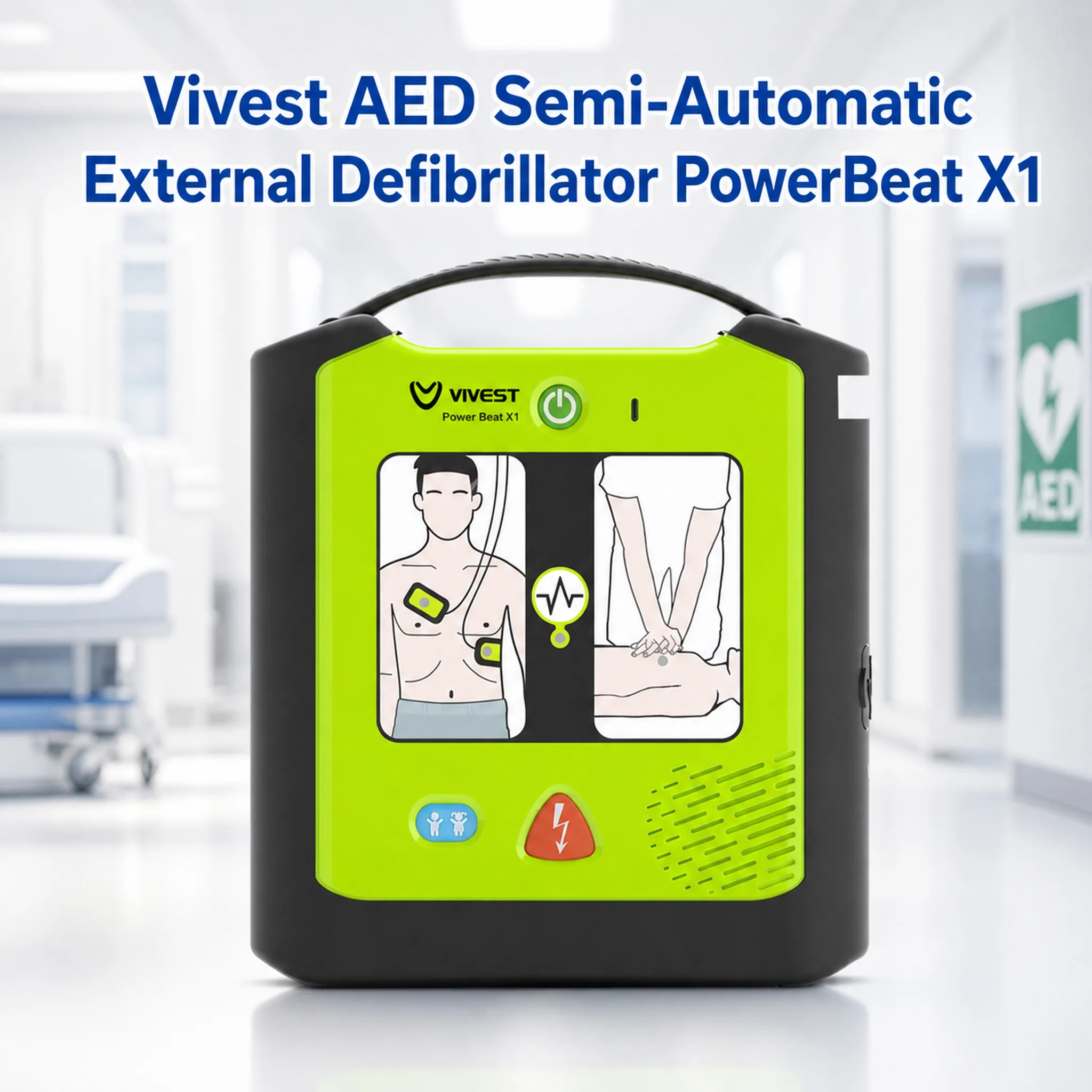 VIVEST PowerBeat X1 Semi-Automatic AED